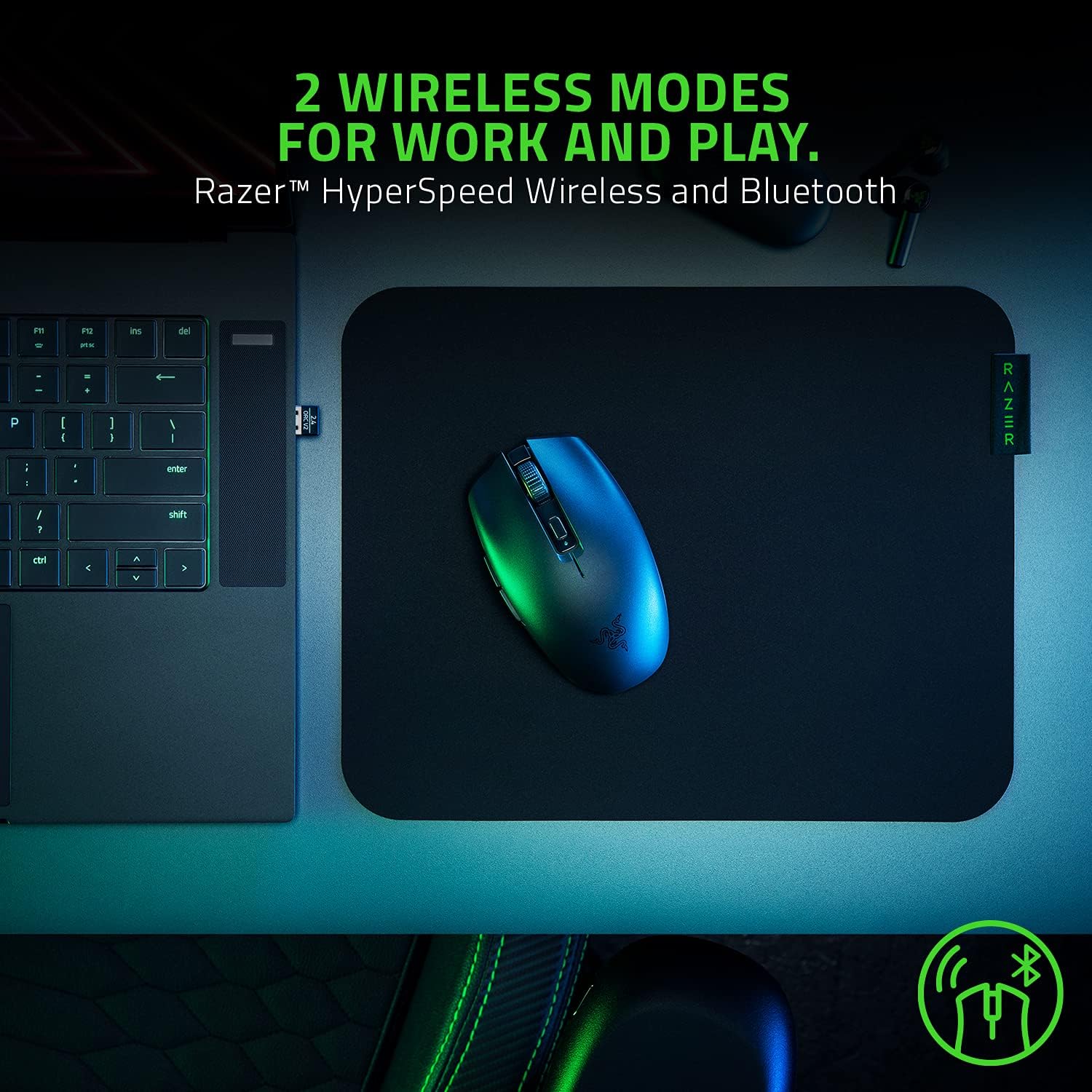 Mouse Gaming Razer Orochi V2 Inalámbrico Alta Precisión - Image 2