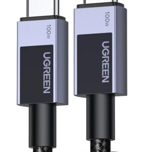 Cable UGREEN USB-C a USB-C 100W Carga Rápida PD 1m Gris