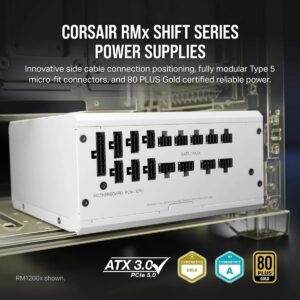 Fuente de Poder Corsair RM1000x Shift 1000W 80+ Gold ATX 3.1 PCIe 5.1 Modular - Image 2