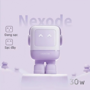 Cargador Mini GaN 30W USB-C Carga Rápida Morado - Image 1